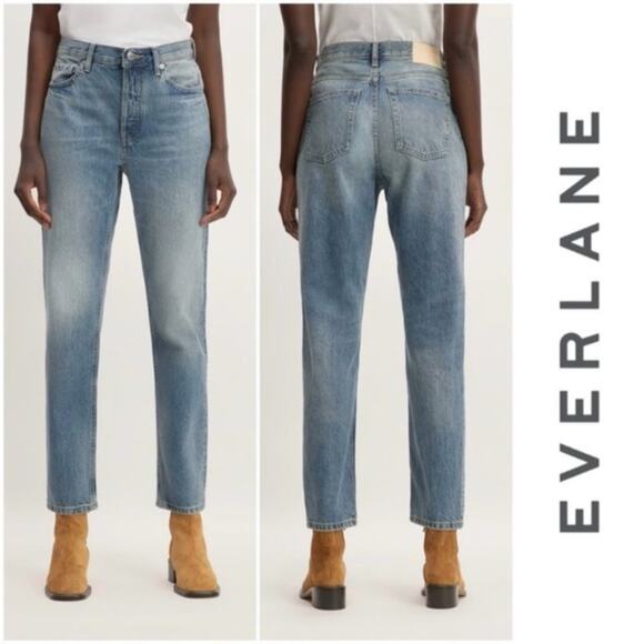 EVERLANE The '90s High Rise Cheeky Jeans in Vintage Mid Blue Size 29x29 - Picture 1 of 11